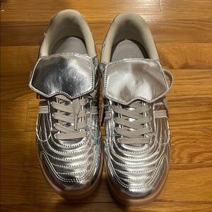 Stylish Silver Sneakers